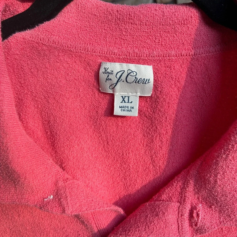 J. Crew Men’s Coral Short Sleeve Sweater.